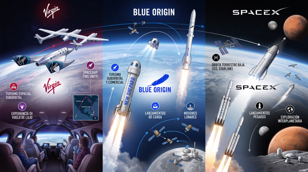 logos de empresas de transporte espacial